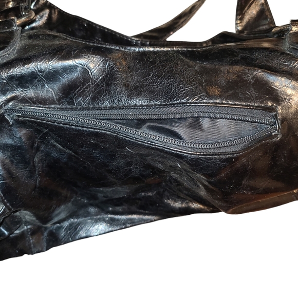 Purse flower and bling black and white Zebra Animal Print - Picture 3 of 7